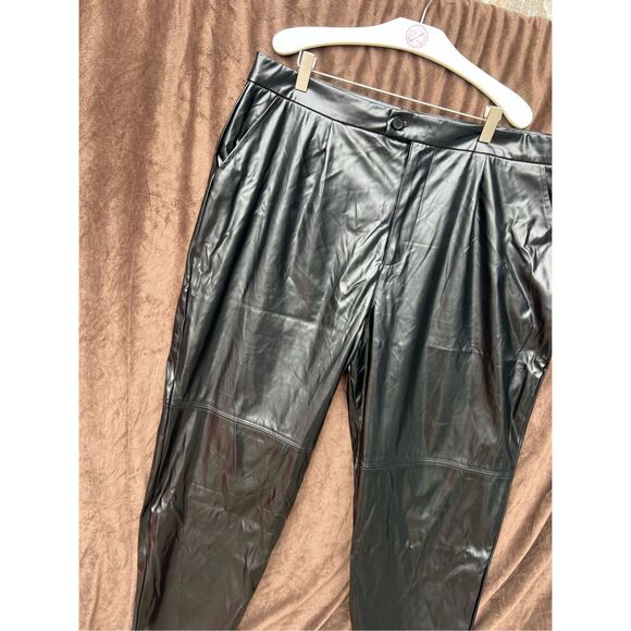 Halston Black Ankle Length Straight Leg Pants Woman’s Size XL NEW MSRP $89 - Picture 3 of 16